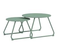 Outsunny - Table d'appoint de jardin - Métal - 60x60x41cm - Vert