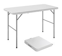 Outsunny Table de Camping Pliante en HDPE, Table de Pique-Nique avec 2 hauteurs réglables et poignée de Transport, 120 x 60 cm, Utilisation intérieure et extérieure pour terrasse, Plage, Barbecue,