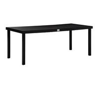 Outsunny - Table de jardin - Aluminium - 190x90x74cm - Noir