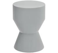 Outsunny Tabouret en céramique - 120 kg - 33 x 45,5 cm - Résistant aux intempéries - Forme de sablier - Extérieur, camping, jardin, terrasse, balcon - Gris clair