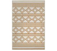 Outsunny - Tapis d'extérieur - PP - 121x182x0.3cm - Marron et crème