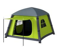 Outsunny Tente Camping Gonflable Pompe à Main Montage Facile Vert