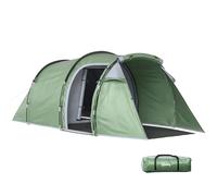 Outsunny Tente de Camping Familiale 2-3 per. 4,26x2,06x1,54m Vert
