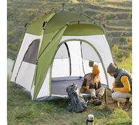 Tente de camping pop-up 4 personnes fibre verre polyester