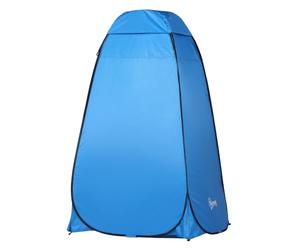 Outsunny Tente de Douche Pop-up, Portable, avec Sac de Transport, fenêtre, vestiaire, Toilettes, intimité, vestiaire, Tente de Rangement, pour l'extérieur, Le Camping, la Plage