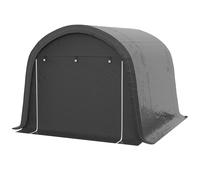 Outsunny Tente de stockage pour le jardin, cadre en acier robuste, grandes portes, 3x3m, Gris