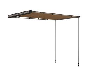 Outsunny Tente de Voiture Store Latéral pour Voiture, Résistant aux Intempéries, 160 x 250 x 125-225 cm, Khaki