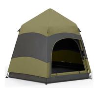 Outsunny Tente pop-up instantanée double couche avec pare-pluie, tente dôme hexagonale pour 4 personnes, abri de camping portable avec tapis de sol cousu et sac de transport, pour festival, randonnée