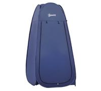 Tente de douche pliable pop-up automatique instantanée cabinet de changement camping polyester bleu marine Bleu marine