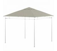 Outsunny Toile de rechange pour pavillon tonnelle tente toit de remplacement gazebo de jardin polyester 180 g/m² 3 x 3 m gris