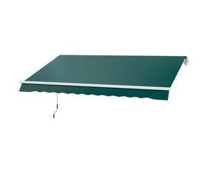 Outsunny Toile de rechange pour store rétractable 3 x 2,5 m en polyester anti-UV 50+ vert
