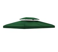 Outsunny Toile de Rechange pour Tonnelle Tente 3 x 4 m 180 g/m² Vert