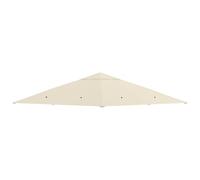 Outsunny Toile de rechange pour pavillon 3 x 3 m polyester 180 g/m² crème