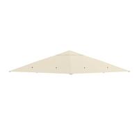 Outsunny Toile de rechange pour pavillon 3 x 3 m polyester 180 g/m² crème