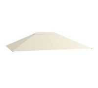 Outsunny Toile de Remplacement pour Pavillon Tonnelle Tente 3x4m Crème