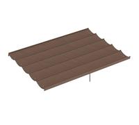 Outsunny Toile de toit pour pergola rétractable 4 x 3 m 350 x 260 cm – toile uniquement, café