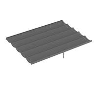 Outsunny Toile de Toit pour Pergola Rétractable 4 x 3 m Gris Clair
