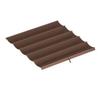 Outsunny Toile de toit pour pergola tonnelle rétractable de 3 x 3 m - toile uniquement 250 x 255 cm café Chocolat