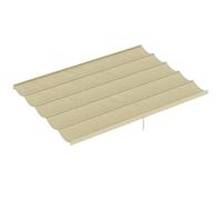 Outsunny Toile de Toit pour pergola tonnelle rétractable de 4 x 3 m - Toile Uniquement 350 x 260 cm Beige