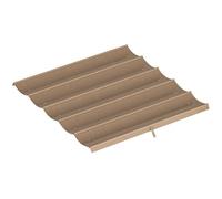 Outsunny Toit de pergola 2,5 x 2,55 m, toit de rechange rétractable pour cadre de pergola 3 x 3 m, UV30+, toile d'auvent uniquement pour tonnelle de jardin avec 10 trous de drainage, marron