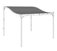 Outsunny Toit de rechange pour pergola 298 x 293 cm, voile d'ombrage pour auvent de terrasse, bâche de toit de rechange pour tonnelle de 3 x 3 m, gris foncé