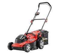 Outsunny Tondeuse à gazon électrique 800 W avec largeur de coupe de 40 cm, panier de ramassage de 45 l, indicateur de batterie, protection contre les surcharges, 7 hauteurs de coupe, tondeuse