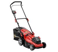 Outsunny Tondeuse électrique 800 W avec largeur de coupe 40 cm, bac 45 L, indicateur de batterie, protection contre les surcharges, 7 hauteurs de coupe