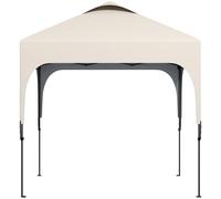Outsunny Tonnelle 2,5 x 2,5 m barnum de jardin Pop-up pliant hauteur réglable Oxford anti UV50+ châssis acier sac de transport
