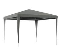 Outsunny Tonnelle de Jardin 3 x 3 m, Barnum Tente de réception Structure en Acier, Tissu PE résistant aux UV, pour fêtes et Mariages, Gris