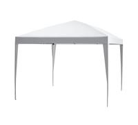 Outsunny Tonnelle de Jardin Extérieur 3x3m Tonnelle Pliante Pop up Blanc