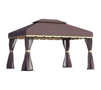Pavillon de jardin 3,9L x 2,9l x 2,8H m chocolat