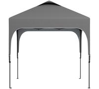 Outsunny Tonnelle de jardin Pop-up pliant 2,5 x 2,5 m hauteur réglable tissu Oxford anti UV50+ châssis acier sac de transport