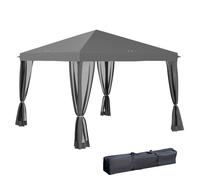 Outsunny - Tonnelle - Métal - 295x295x260cm - Gris
