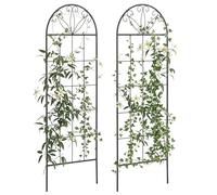 Outsunny Treillis de Jardin Support Plantes Grimpantes 51 x 152 cm Noir