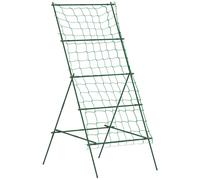 Outsunny Treillis en acier inoxydable à planter Support pour plantes grimpantes en forme de A Vert