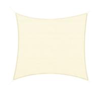 Outsunny Voile d'ombrage rectangulaire 3 x 3 m polyéthylène Haute densité Protection UV avec Sac de Rangement - Coloris crème
