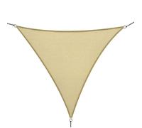 Outsunny Voile d'ombrage Triangulaire Grande Taille 4 x 4 x 4 m polyéthylène Haute densité résistant aux UV Coloris Sable