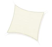 Outsunny Voile d'ombrage rectangulaire 3 x 3 m polyéthylène Haute densité Protection UV avec Sac de Rangement - Coloris crème
