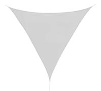 Outsunny Voile d'ombrage Triangulaire Grande Taille 4 x 4 x 4 m Polyester imperméabilisé Haute densité 160 g/m² Gris