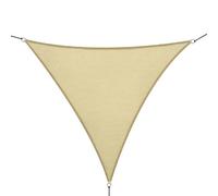 Outsunny Voile d'ombrage Triangulaire Grande Taille 4 x 4 x 4 m polyéthylène Haute densité résistant aux UV Coloris Sable