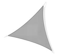 Outsunny Voile d'Ombrage Triangulaire Grande Taille 6 x 6 x 6 m Polyester Imperméabilisé Haute Densité 160 g/m² Gris