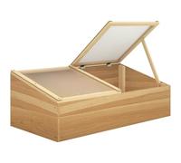 Outsunny Wooden Cold Frame Greenhouse Garden 100 x 50 x 36 cm Natural