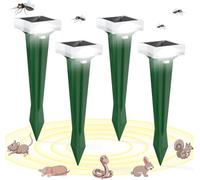 outsweat Repulsif Chat Exterieur Interieur, Répulsif Chat Ultrason avec Détecteur de Mouvement, 5 Modes, Flash LED, Sons d'alarme, Repulsif Chat Jardin, Repulsif Ultrason Chat Solaire, Etanche