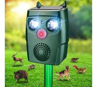 outsweat Répulsif Chat Exterieur, Répulsif Chat Ultrason Solaire, Ultrason Anti Chats, Charge de Solaire USB, Répulsif Animaux pour Jardin Chats, Oiseaux, Renard, Souris et Rat, Pigeon, Lapin