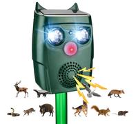 outsweat Répulsif Chat Exterieur, Répulsif Chat Ultrason Solaire, Ultrason Anti Chats, Charge de Solaire USB, Répulsif Animaux pour Jardin Chats, Oiseaux, Renard, Souris et Rat, Pigeon, Lapin