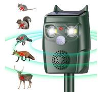 outsweat Répulsif Chat Exterieur, Répulsif Chat Ultrason Solaire, Ultrason Anti Chats, Charge de Solaire USB, Répulsif Animaux pour Jardin Chats, Oiseaux, Renard, Souris et Rat, Pigeon, Lapin