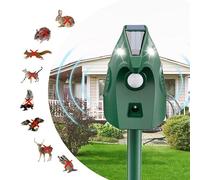 outsweat Répulsif Chat Extérieur, Repulsif Ultrason Chat Solaire Ultrason Anti Chat Chien, Charge de Solaire USB, Répulsif Chat Chien Jardin pour Chats, Oiseaux, Renard, Souris et Rat, Pigeon, Lapin