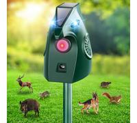 outsweat Répulsif Chat Extérieur, Repulsif Ultrason Chat Solaire Ultrason Anti Chat Chien, Charge de Solaire USB, Répulsif Chat Chien Jardin pour Chats, Oiseaux, Renard, Souris et Rat, Pigeon, Lapin