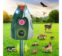 outsweat Répulsif Chat Extérieur, Repulsif Ultrason Chat Solaire Ultrason Anti Chat Chien, Charge de Solaire USB, Répulsif Chat Chien Jardin pour Chats, Oiseaux, Renard, Souris et Rat, Pigeon, Lapin
