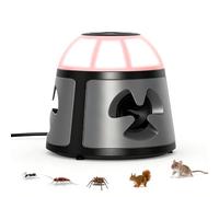 outsweat Ultrason Souris et Rats 360°, 4 Modes Répulsif Souris avec Lumière Clignotante, 600 M² Répulsifs Anti-Taupes Anti Souris Plug in, Extérieur Intérieur pour Rongeurs, Araignées, Cafards, Mites